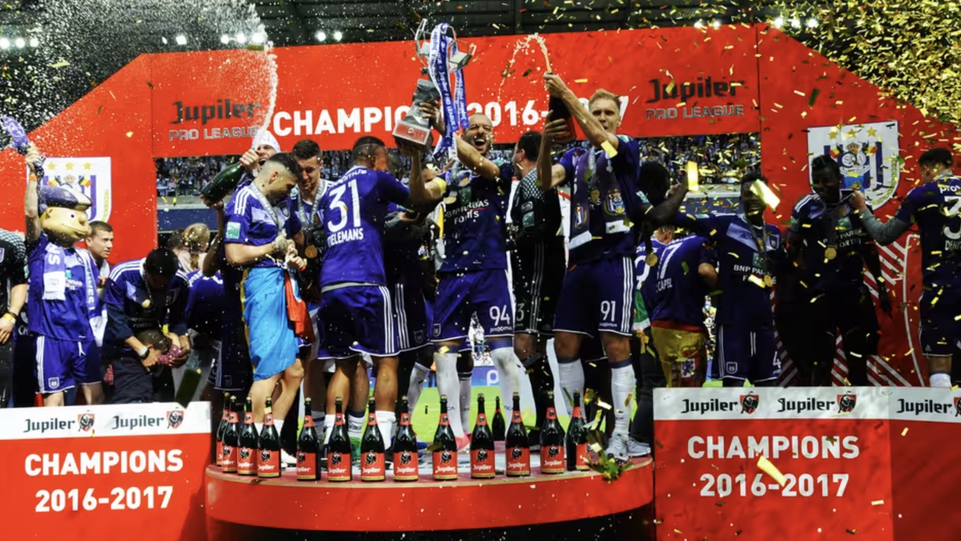 Anderlecht là CLB giàu thành tích nhất giải VĐQG Bỉ
