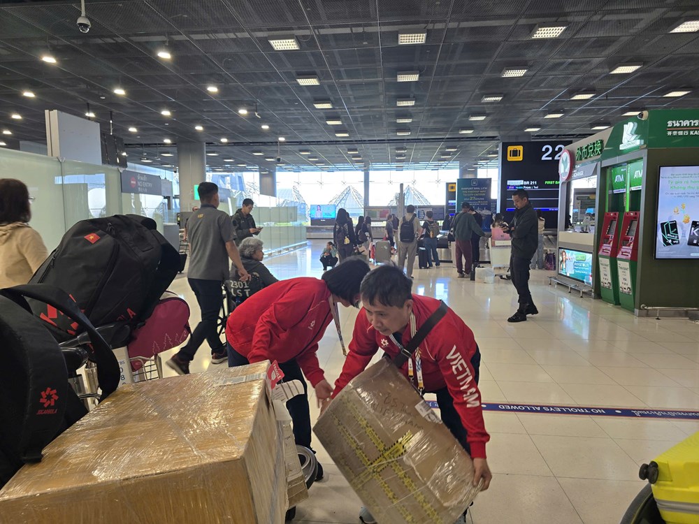 Lực lượng hùng hậu của Đoàn Thể thao Việt Nam Các vận động viên Việt Nam chuẩn bị thi đấu SEA Games