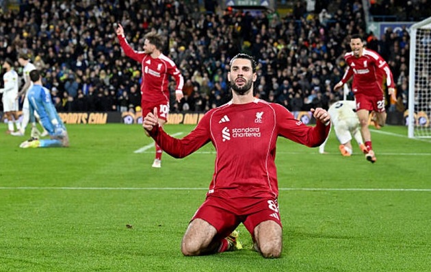 Szoboszlai trong trận đấu giữa Leeds và Liverpool
