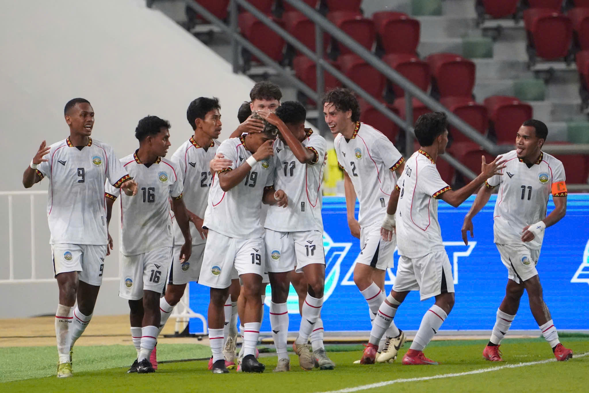 U22 Timor Leste trên sân Rajamangala