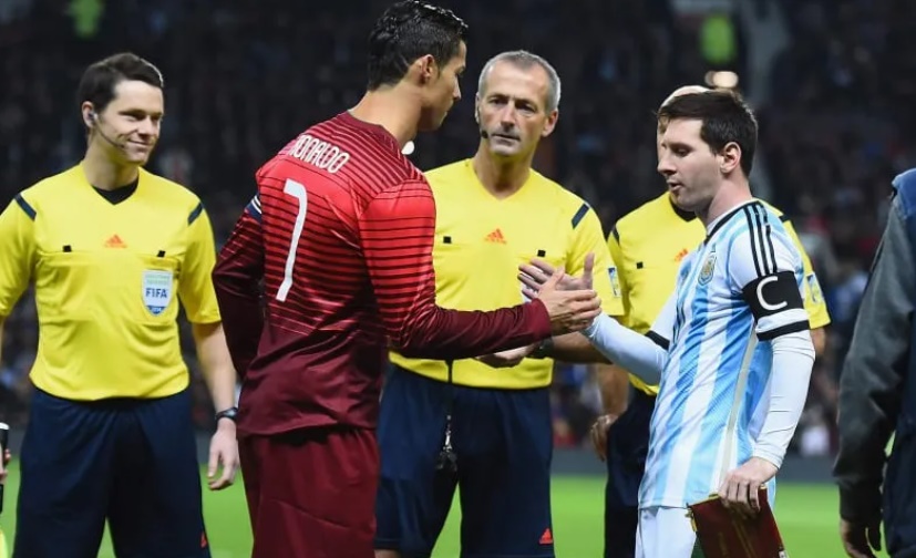 Messi và Ronaldo trong màu áo đội tuyển quốc gia